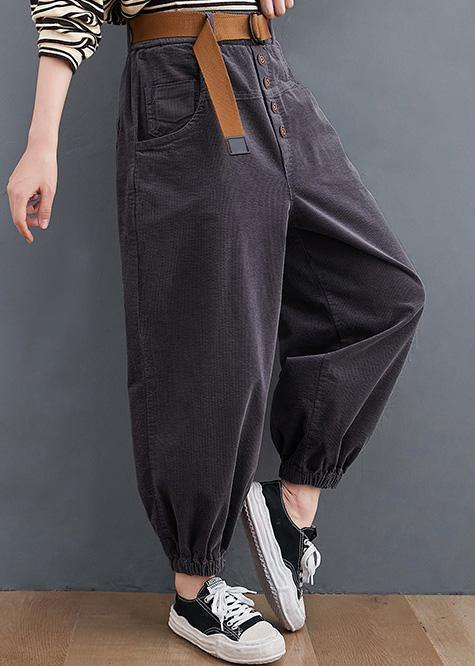 Beautiful gray pants oversize pockets thick Tutorials pants